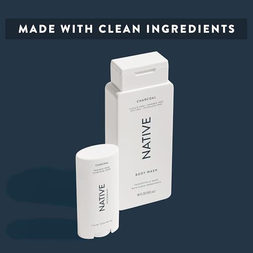 Image 4 of Native Clean Body Wash Charcoal Scent 18 fl oz