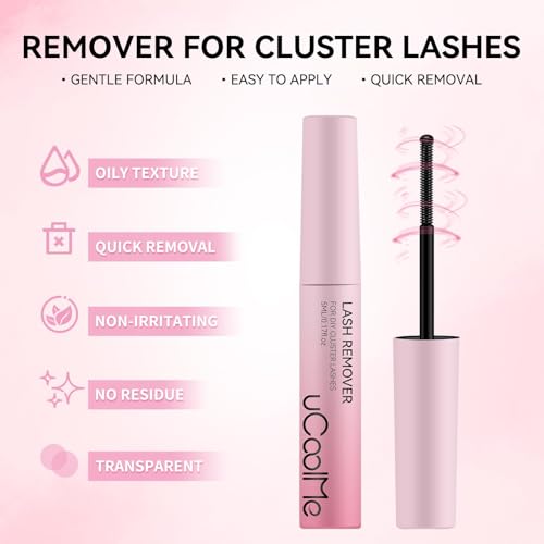 Image 3 of UCOOLME Lash Glue Remover for Lash Clusters Lash Bond Remover - Gentle Formula Eyelash Glue Remover for Sensitive Eyes (5ML)