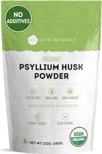 Thumbnail for Image 1 of 12 Ounce (Pack of 1) for the product Kate Naturals Psyllium Husk Powder