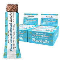 Thumbnail for Image 1 of Default Title for the product BAREBELLS Protein Bars Coconut Caramel Almond - 12 Count, 20g High Protein Treats - Chocolate Nutrition Bar with 1g Total Sugars - On-The-Go Breakfast or Post-Workout Snack (Pack of 2)