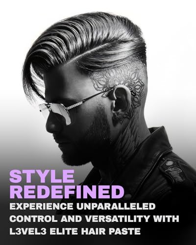 Image 3 of L3 Level 3 Paste - Long-Lasting Hold - Improves Hair Strength and Volume - Protects Against Damage - Men's Styling Product (150 ML)