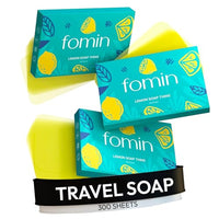 Thumbnail for Image 1 of Default Title for the product FOMIN Paper Soap Sheets for Hand Washing - 300 Lemon Travel Soap Sheets