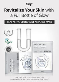 Thumbnail for Image 3 of SNP Real Active Glutathione Ampoule Sheet Mask 10 Sheets