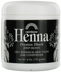 Thumbnail for Image 5 of Rainbow Research Henna Hair Color and Conditioner, Persian Black Deep Ebony, 4 Ounce