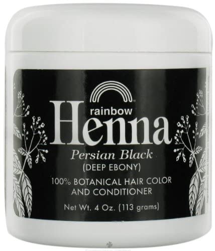 Image 5 of Rainbow Research Henna Hair Color and Conditioner Persian Black Deep Ebony 4 Ounce Pack of 4
