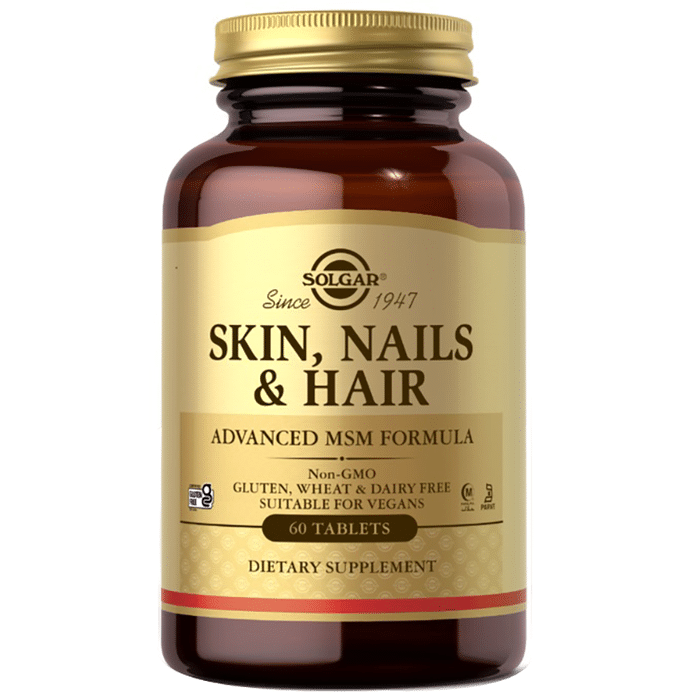 Solgar Skin, Nails & Hair, Advanced MSM Formula Tablets