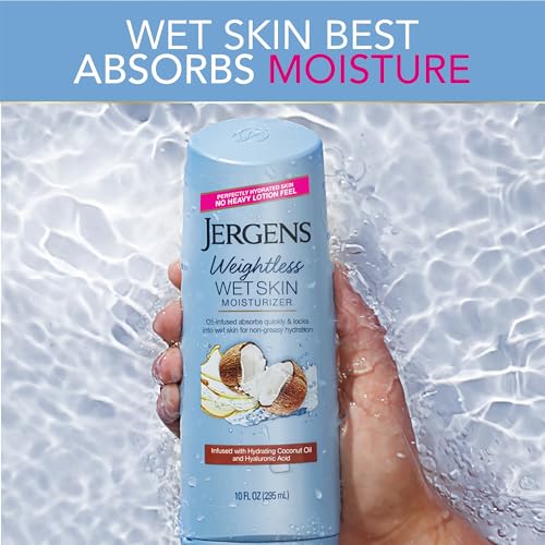 Image 4 of Jergens Wet Skin Body Lotion with Coconut Oil, 10 Ounce