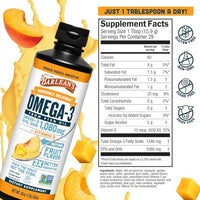 Thumbnail for Image 2 of Barlean's Mango Peach Omega-3 Fish Oil, Vitamin D, 32oz