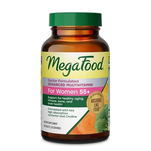 Image 2 of Unflavored / 60 Tablets for the product MegaFood Advanced Multivitamin for Women 55+ Doctor Formulated, 120 Tablets