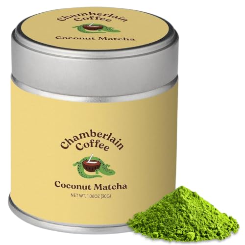 Image 1 of Default Title for the product Chamberlain Coffee Limited Edition Coconut Flavored Matcha Tin, 30 Servings