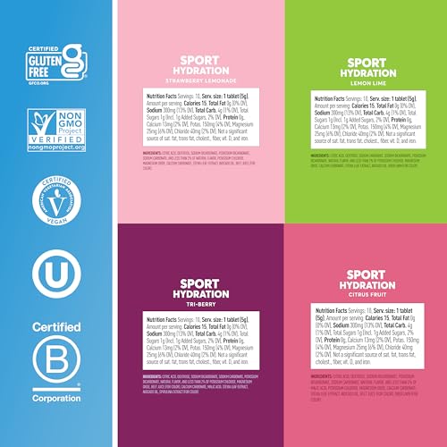 Image 5 of Nuun Sport Electrolyte Tablets Mixed Flavor, GF & Vegan, 4 Pack