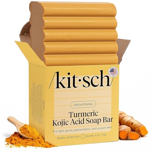 Image 1 of Default Title for the product Kitsch Kojic Acid Soap – Turmeric Soap Bar – 4 oz