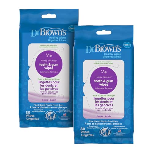Image 1 of Default Title for the product Dr. Brown's Healthy Wipes for Baby, Tooth and Gum, 180 Count