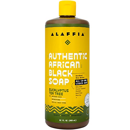 Image 9 of Eucalyptus / 32 Fl Oz (Pack of 1) for the product Alaffia Authentic African Black Soap