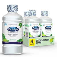 Thumbnail for Image 5 of Legendary Lime / 33.8 Fl Oz (Pack of 4) for the product Pedialyte Electrolyte Water with Zero Sugar Hydration Drink
