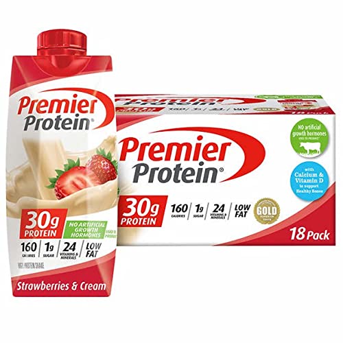 Image 1 of Default Title for the product Premier Protein Shake Strawberry 11fl/oz 18pk