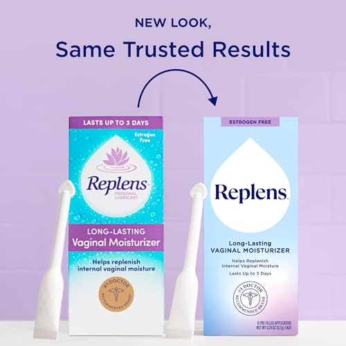 Image 5 of Replens Long-Lasting Vaginal Moisturizer, 8ct with Single-use applicator (Pack of 2)