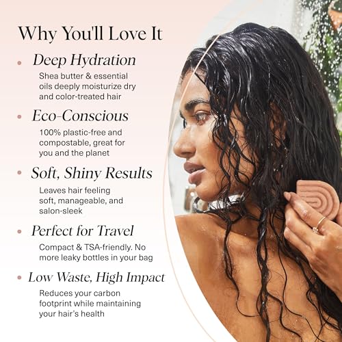 Image 3 of Kitsch Shea Butter Conditioner Bar Soap for Hair Care – Made in USA, 2.7 oz