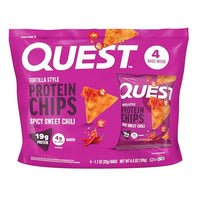 Thumbnail for Image 1 of Default Title for the product Quest Nutrition Spicy Sweet Chili Tortilla Chip, 19g Protein, 4g Net Carb, Low Carb, Gluten Free, 1.1 oz 4 count