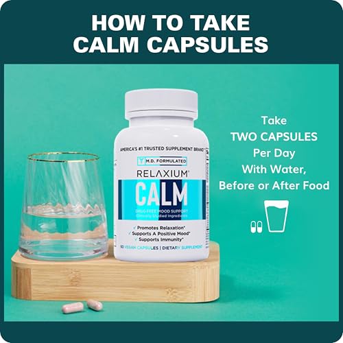 Image 5 of Relaxium Calm Stress & Mood Support Supplement, Ashwagandha, 60ct