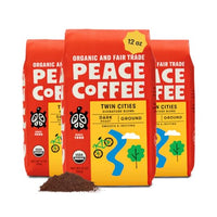Thumbnail for Image 1 of Default Title for the product Peace Coffee Twin Cities Signature Blend Ground Coffee, 12 oz, 3-Pack