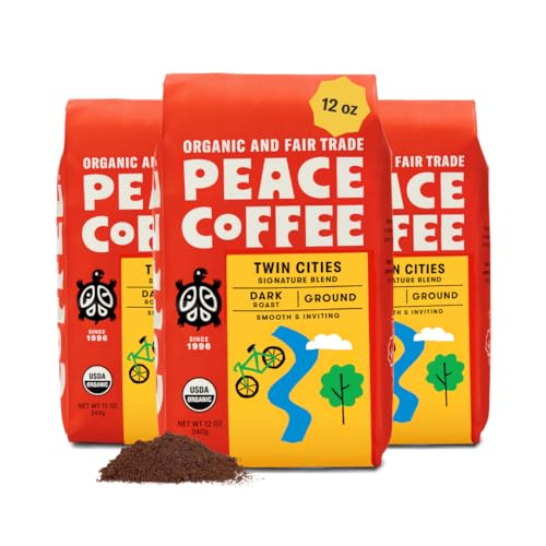 Image 1 of Default Title for the product Peace Coffee Twin Cities Signature Blend Ground Coffee, 12 oz, 3-Pack