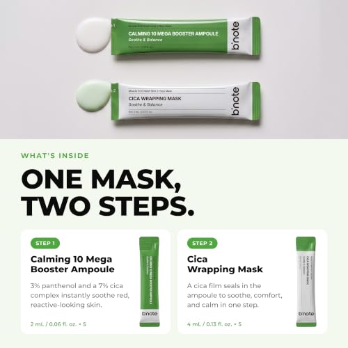 Image 3 of B'note Miracle SOS Relief Shot 2-Step Mask, 5ea x 0.2 fl oz