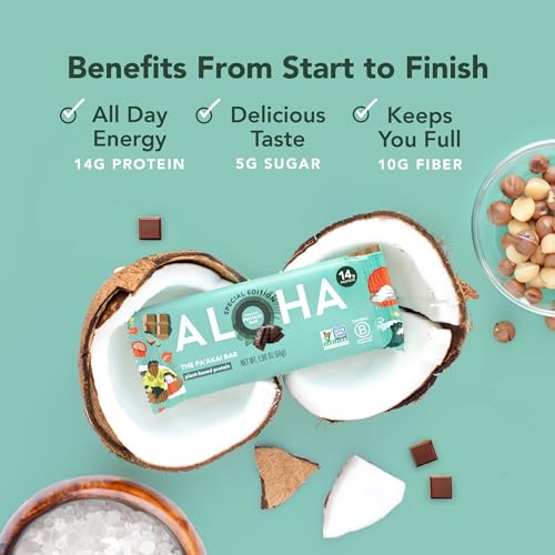 Image 4 of ALOHA Organic Plant Based Protein Bars Pack of 6