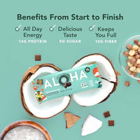 Thumbnail for Image 4 of ALOHA Organic Plant Based Protein Bars Pack of 6