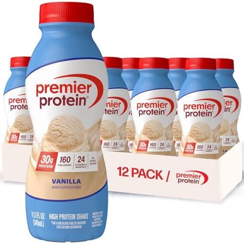 Image 1 of Default Title for the product Premier Protein 30g High Protein Shake, Vanilla, 12 Pack