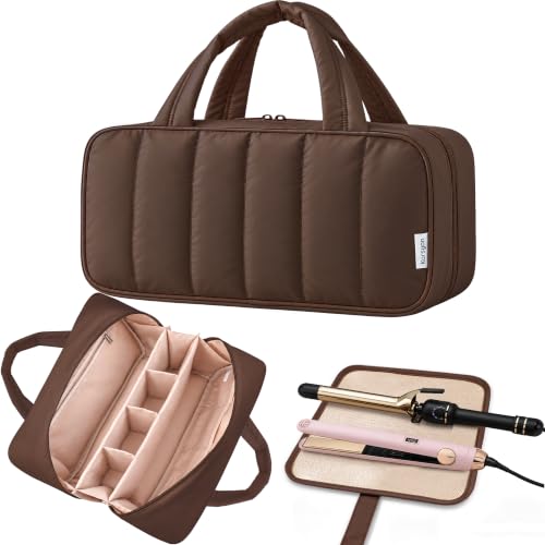 Image 1 of CoffeeBrown for the product KarSyon Hair Tool Travel Bag