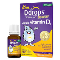 Thumbnail for Image 2 of 0.09 Fl Oz (Pack of 1) for the product Ddrops Kids Booster 600IU 100 Drops Pack of 2