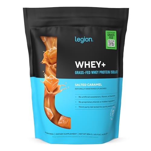 Image 19 of Salted Caramel / 60 Servings (Pack of 1) for the product Legion Whey+ Protein Isolate Grass Fed