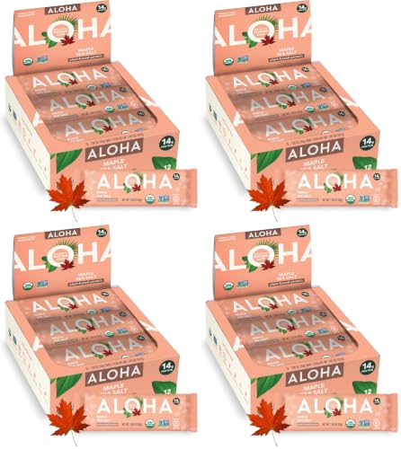 Image 1 of Default Title for the product ALOHA Organic Maple Sea Salt Protein Bar, 12 ct (Pack of 4)