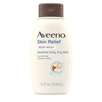Thumbnail for Image 1 of 12 Fl Oz (Pack of 1) for the product Aveeno Skin Relief Body Wash, Coconut Scent, 12 fl. oz