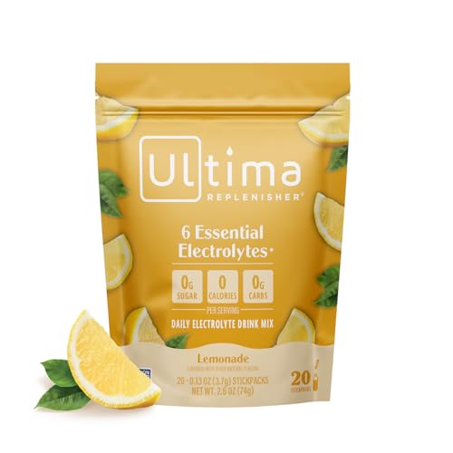 Image 3 of Lemonade / 20 Count (Pack of 1) for the product Ultima Replenisher Electrolyte Packets Variety Pack