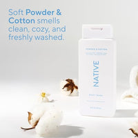 Thumbnail for Image 5 of Native Clean Body Wash for Women & Men, Powder & Cotton Scent, 18 fl oz