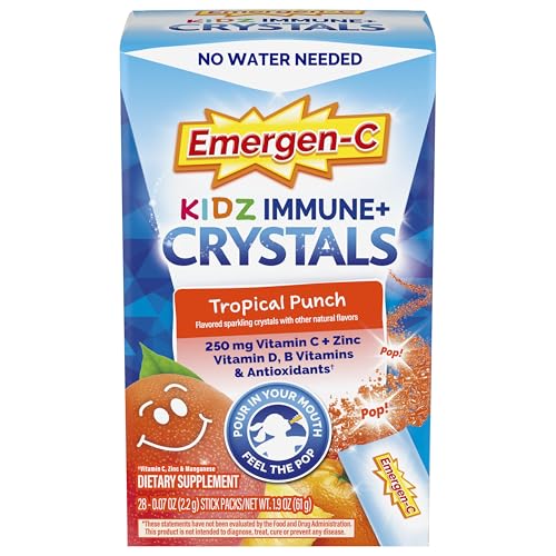 Image 1 of Default Title for the product Emergen-C Kidz Vitamin C 250mg Immune Support Tropical Punch 28 Packets