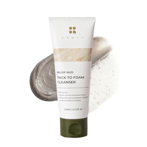Image 1 of Default Title for the product BRMUD Relief Mud Pack To Foam Cleanser - Pore & Sebum Skin Care 3.71 fl oz