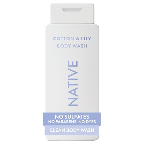 Image 1 of Default Title for the product Native Clean Body Wash for Women & Men, Cotton & Lily Scent, 18 fl oz