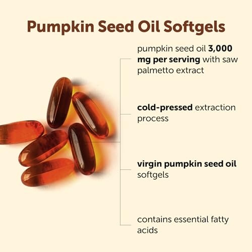 Image 6 of Micro Ingredients Pumpkin Seed Oil with Saw Palmetto