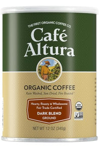 Thumbnail for Image 1 of Default Title for the product Cafe Altura Ground Organic Coffee, Dark Blend, 12 oz Can