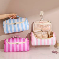 Thumbnail for Image 5 of RSRSLEII Striped Hair Tools Travel Bag with Compartments