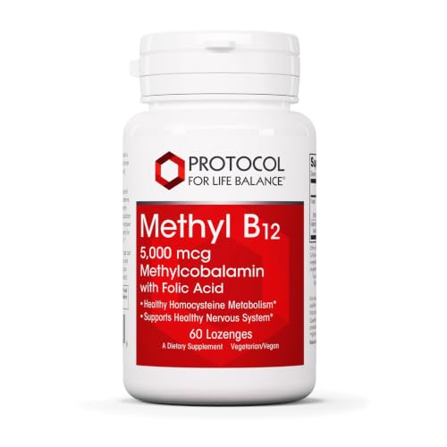 Image 1 of Default Title for the product PROTOCOL FOR LIFE BALANCE Methyl B12 5,000 mcg, Brain Health*, 60 Lozenges