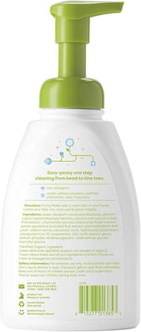Thumbnail for Image 3 of BabyGanics Baby Shampoo + Body Wash Pump Bottle, Fragrance Free, 16 Fl Oz (Pack of 6)