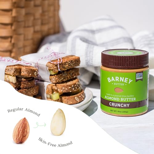 Image 3 of Barney Butter Almond Butter, Crunchy, 10 Ounce Jar