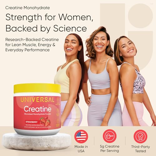 Image 2 of Universal U Creatine Monohydrate for Women - Flavored Creatine Powder, 30 Servings