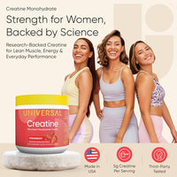 Thumbnail for Image 2 of Universal U Creatine Monohydrate for Women - Flavored Creatine Powder, 30 Servings