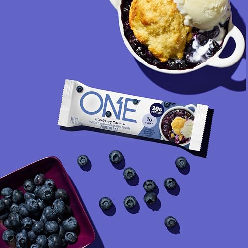 Image 4 of ONE Blueberry Cobbler Protein Bars, 20g Protein, Gluten Free Snacks 12 ct