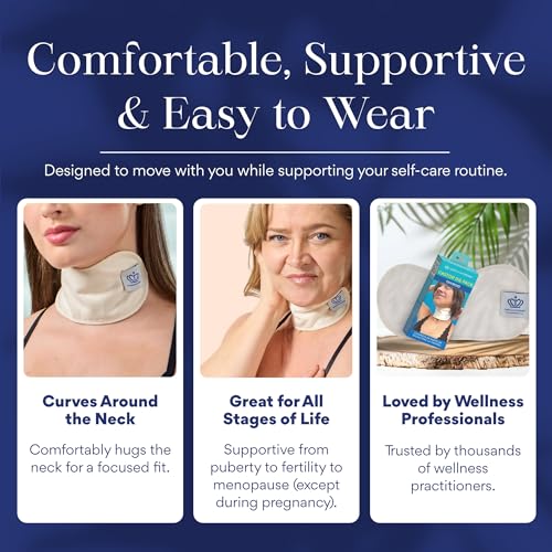 Image 4 of QUEEN OF THE THRONES Castor Oil Pack for Thyroid, Reusable & Less-mess